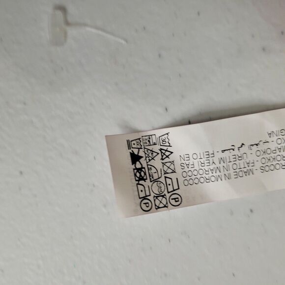 Zara XS dress elastic waist lining sheer longsleeve button elastic waist red - Picture 11 of 12